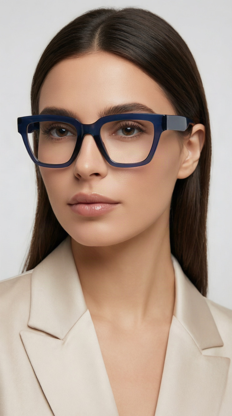Peepers by PeeperSpecs Take a Bow Blue Light Readers +1.75 Navy NWT